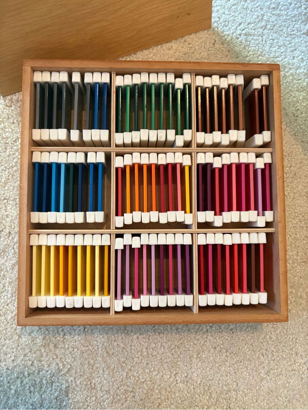 Montessori color tablets